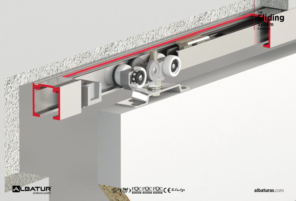 DoorSlide 9010 60 Kg - Μηχανισμός Συρόμενης Πόρτας Φρένο Διπλής Κατεύθυνσης