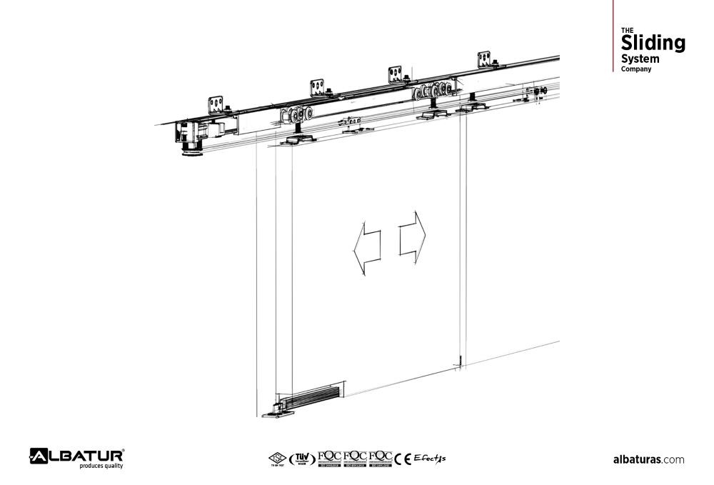 DoorSync 9830  60 Kg - Μηχανισμός Συνχρονισμού Συρόμενης Πόρτας Φρένο Διπλής Κατεύθυνσης