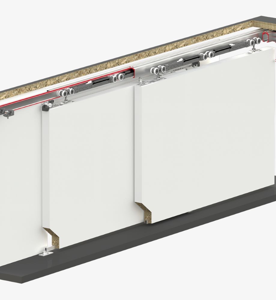 MultiDoor 260  80 Kg - Μηχανισμός Τηλεσκοπικός Συρόμενης  Πόρτας Φρένο Διπλής Κατεύθυνσης