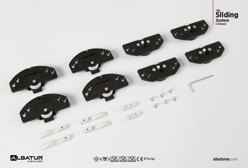 Μηχ/μός ALB 6000 Συρόμενης Ντουλάπας 40 Kg  για Πόρτα 18 mm