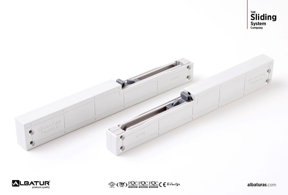 MultiLine 7036  70 Kg - Μηχανισμός Συρόμενης Ντουλάπας Μαύρο