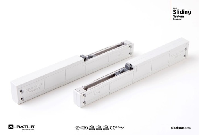 MultiLine 7036  70 Kg - Μηχανισμός Συρόμενης Ντουλάπας Μαύρο