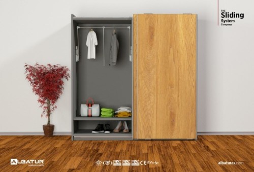 TopSlide 100 Kg - Συρόμενος Μηχανισμός 2 Φύλλης Ντουλάπας