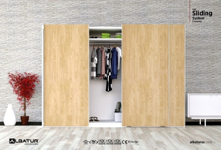 TopSlide 100 Kg - Συρόμενος Μηχανισμός 3 Φύλλης Ντουλάπας