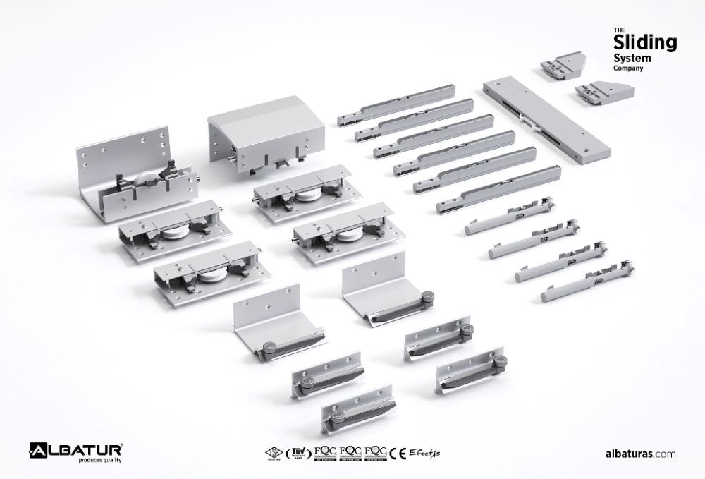 TopSlide 100 Kg - Συρόμενος Μηχανισμός 3 Φύλλης Ντουλάπας