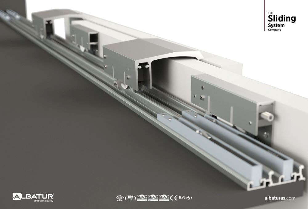 TopSlide 100 Kg - Συρόμενος Μηχανισμός 3 Φύλλης Ντουλάπας