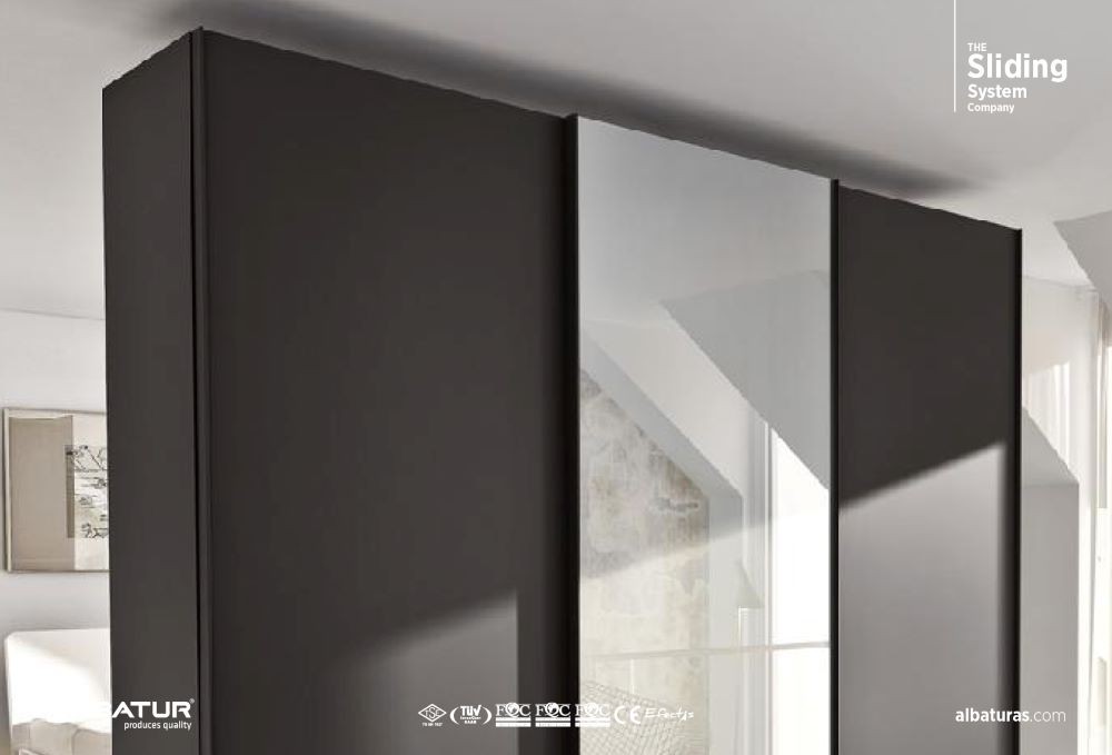 TopSlide 8233 Frame 100 Kg - Συρόμενος Μηχανισμός Πλαισίου 3 Φύλλης Ντουλάπας