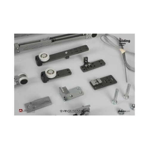 Μηχ/μός ALB 0251 Τηλ/κός 1-Φυλλής Συρόμενης Πόρτας 80 Kg Φρένο Μονής Κατεύθυνσης για Πάχος 30-50 mm