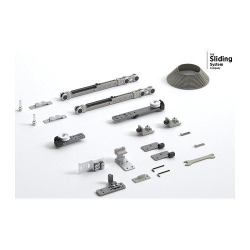 Μηχ/μός ALB 0261 Τηλ/κός 1-Φυλλής Συρόμενης Πόρτας 80 Kg Φρένο Διπλής Κατεύθυνσης για Πάχος 30-50 mm