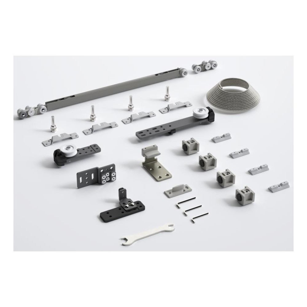 Μηχ/μός ALB 0451 Τηλ/κός 1-Φυλλής Συρόμενης Πόρτας 60 Kg Φρένο Διπλής Κατεύθυνσης για Πάχος 30-50 mm