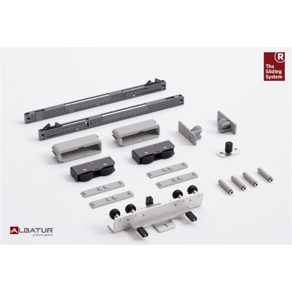 DoorSlide 8000 60 Kg - Μηχανισμός Συρόμενης Κρυφής Πόρτας  ''Magic Ghost Slowing''