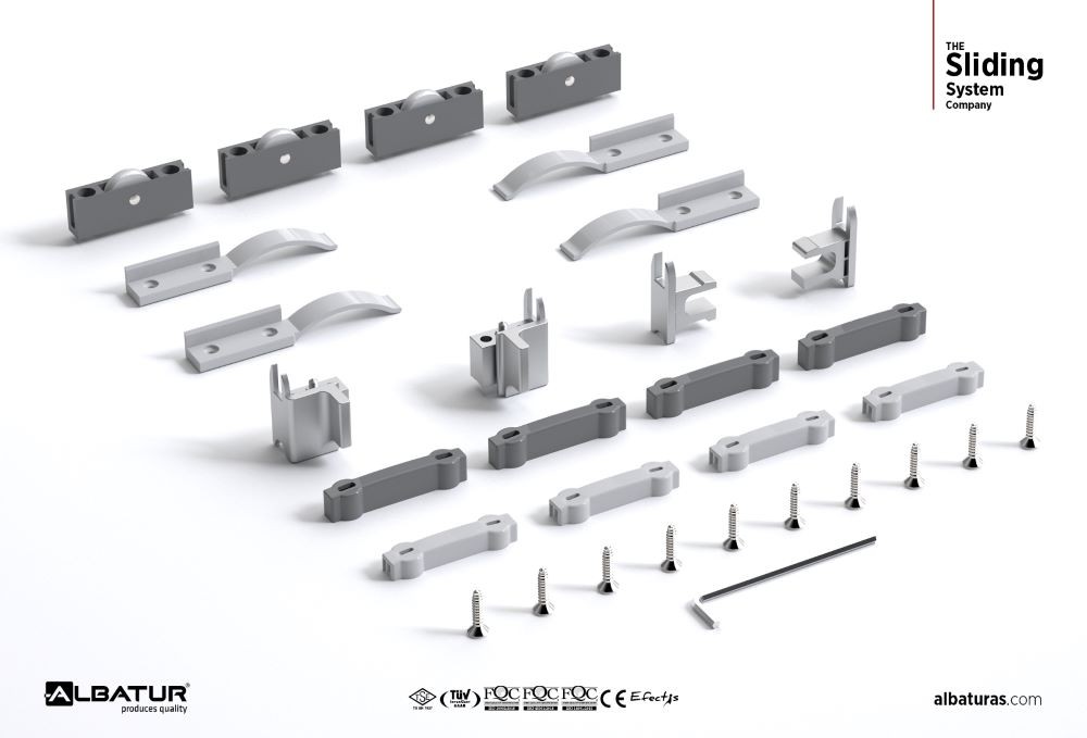Glassline 7702  25 Kg - Μηχανισμός Συρόμενου Γυαλιού 