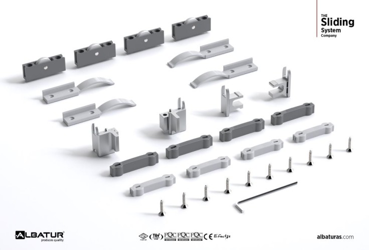 Μηχ/μός ALB 7702 Συρόμενου Γυαλιού Ντουλάπας 25 Kg