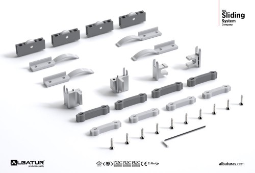 Μηχ/μός ALB 7702 Συρόμενου Γυαλιού Ντουλάπας 25 Kg